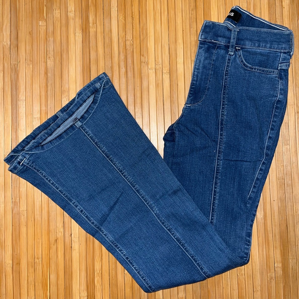 Express Bell Flare High Rise Jeans